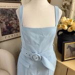 MISHA Aviana Playsuit JumpsuitBelted Wide Leg In Powder‎ Blue Size 8 Photo 3