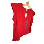 Three Dots  Fuschia Cotton Gauze Top nwt Photo 2