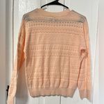 NWT 525 America Pointelle peach Haze crewneck sweater size small Photo 3
