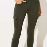 Loft  Skinny High Rise Cargo Pants Legging Army Green 29/8 Photo 0