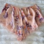 Victoria's Secret Victoria’s Secret Soft Silky Satin lace pajama shorts floral multicolor Small Photo 2
