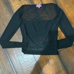 Edikted Mesh Black Long Sleeve Photo 0