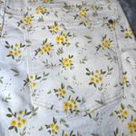 Judy Blue Shorts Womens 1XL White Yellow Floral Print Denim Casual Summer Comfy Photo 14