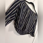 Brandy Melville  Off The Shoulder 2/4 Sleeve Striped Women’s Top One Size EUC Photo 1