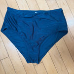 Shade & Shore  Teal High Rise Bikini Swimsuit Size Medium / 36C Photo 2