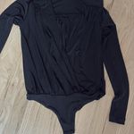 Free People Long Sleeve Bodysuit Black Photo 4