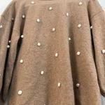 Charter Club Cashmere Luxury Camel Tan Yarn with White Balls - Size M Photo 5