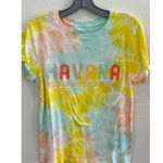 Project Karma  Havana Tie Dye Graphic T-Shirt Unisex M Multicolor Retro Beach Photo 0
