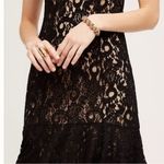 Moulinette Soeurs Anthropologie  Black Lace Midi Cami Cotrina Dress Size 0 NWT Photo 11