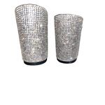 Italina  Women’s Suede Block Heel Rhinestone Embellishments Black Size 7.5 Photo 3