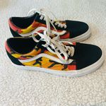 Vans  Old Skool Pop Camo Black Spicy Orange Suede Women's Sz 8.5/Men's Sz 7.0 Photo 4