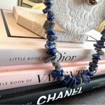 Free People NWT  Manhattan Choker AND FP Single Strand Beaded Blue Lapis Necklace Photo 8