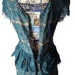 Maeve  Green And Tan Elsa Lace Dress Size Small Photo 5