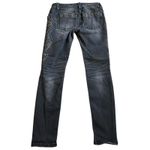 Miss Me Signature Skinny Jeans Black Size 28 Low Rise Embroidered Indie Grunge Photo 8