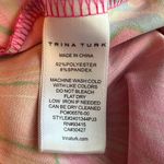 Trina Turk Milan Gingko Floral Orange Pink Halter Top Maxi Dress Size S Photo 4