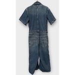 Free People  Edison Wide Leg Denim Jumpsuit Size Medium Photo 3