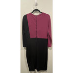 Narciso Rodriguez  Sheath Casual Purple Black Midi Dress Photo 2