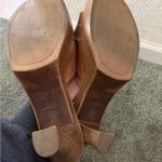Fioni Women’s  Brown sandal heels size 10 leather shoes slip on Photo 7
