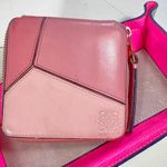 Loewe Pink Leather Puzzle Wallet Photo 0