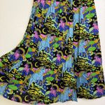 Nooworks Slip Skirt Unicorn Womens XS Multi Midi Elastic Slit Rainbow Novelty Photo 6