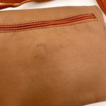 Vera Pelle Italian Leather Brown Crossbody Tassel Purse Photo 4