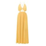 SABO Mable Dress cutouts at waist, Size M/L a high waisted elasticated waist, Yellow Size M Photo 6