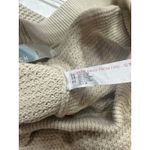 Free People  Beach Hailee Waffle Knit Wide Leg Pants Beige L Athleisure‎ Resort Photo 4