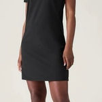 Athleta  Size L Essential Tee T Shirt Dress Black 842888 Athleisure Minimal Photo 0