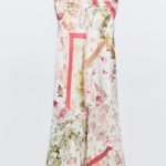 ZARA dress midi floral boho summer casual split satin wedding Photo 7