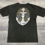 Missouri Tigers Distressed Black T Shirt Womens L Mizzou V Neck Cotton Tee NCAA Gray Size L Photo 3