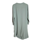COS  Green Dropwaist Shirt Midi Dress Button Front Long Sleeve EU 44 US 10/12 Photo 2