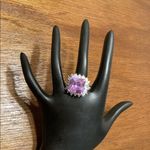 Big purple sparkle stone ring Photo 1