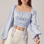 JET SET LONG SLEEVE RUCHED CROP TOP Size undefined Photo 3