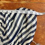 Ruby Rox SUN DRESS STRAPLESS Blue White Stripe Photo 5