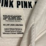 PINK - Victoria's Secret VS Pink Light weight white with pastel logo hoodie size Xtra Small Photo 2