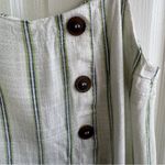 E & M  striped faux button tank top size medium Photo 1