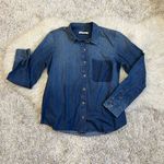 7 For All Mankind  denim casual long sleeve shirt M Photo 6