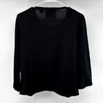 Vintage Michael Simon Beaded Button Up Cardigan Turquoise Lizard Silk Black L Size L Photo 4