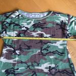 Wildfox  Semi-Sheer Knit Camouflage Lightweight Sweater, Green, Brown, Size S Photo 6