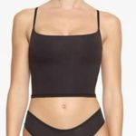 SKIMS  Fits Everybody Cropped Cami w/Shelf Bra Onyx (black) Small NWT Photo 2