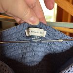 American Eagle  Outfitters Strapless Tiered Crochet Denim Blue Dress Size Large Photo 1