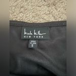 Nicole Miller NWT  Satin Cowl Drape Rhinestone Spaghetti Strap Tank Top Blouse Photo 4