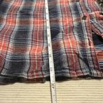 Free People  Plaid Button Down Shirt - Red and Blue Photo 4