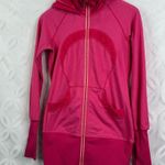 Lululemon  Stride Pink Hoodie Thumb Holes Jacket Size 6 Photo 5