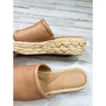 Dolce Vita Tan Leather Espadrille Braided Sole Platform Slide Sandals Womens 8.5 Photo 7