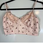 Aeropostale NWT  Floral Lace Bralette - Light Pink A0205 Photo 3