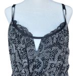 Oscar de la Renta Vtg Pink Label Black And White Lingerie Lace Slip Dress Photo 1