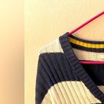 American Eagle Women’s  Striped Cropped Cardigan Navy And White SzXS Photo 0