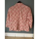 Coldwater Creek WOMEN'S CORAL & CREAM 3/4 SLEEVE BLAZER JACKET - SIZE 14 *READ* Photo 2