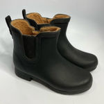 Chooka  black Chelsea rain boots‎ lined size 6 Photo 0